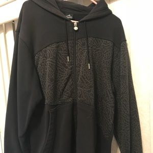 Air Jordan elephant print zip up hoodie
